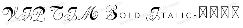 VIP TIM Bold Italic字体转换
